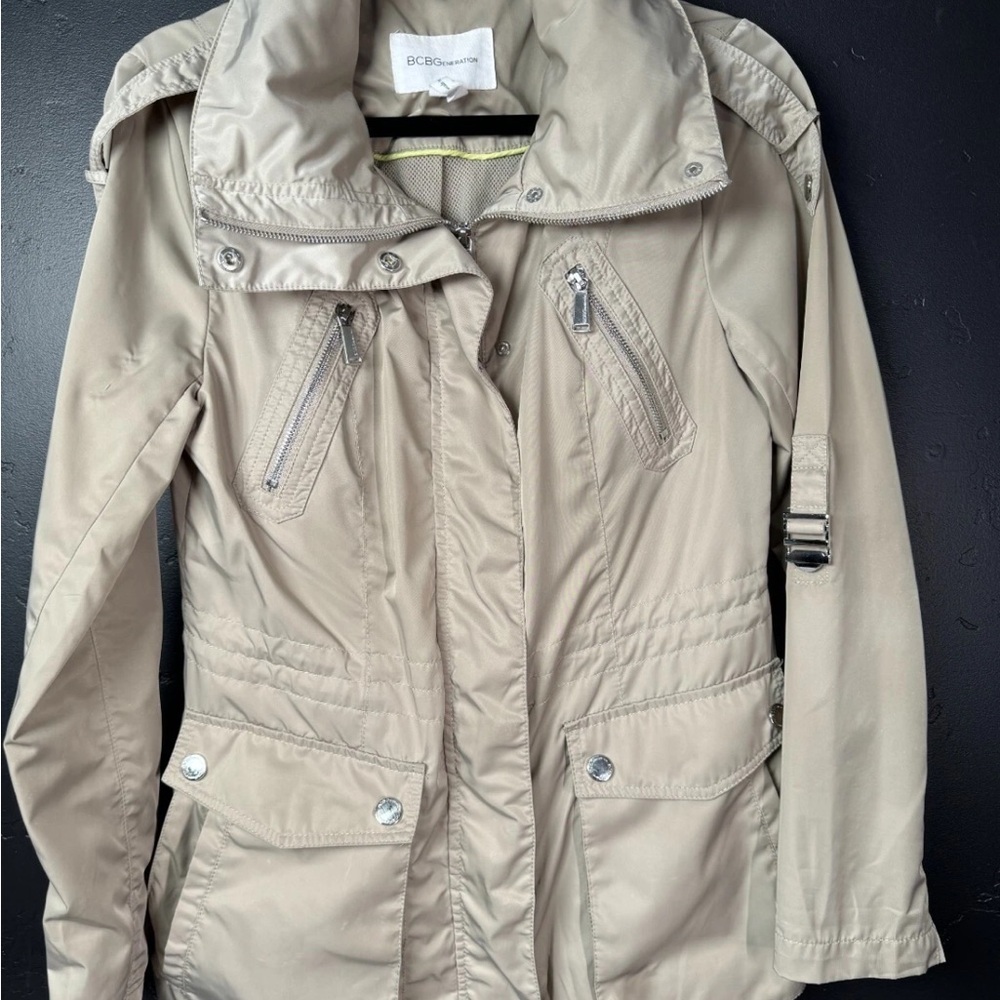 BCBGeneration Women's Beige Utility Jacket